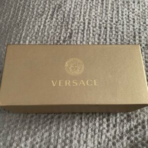 Versace sunglasses case with cloth and box